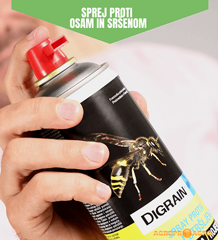 Insekticid digrain sprej proti osam in sršenom