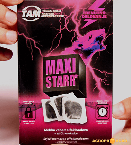 MAXI STARR mehka inovativna vaba za podgane in miši 3. generacije