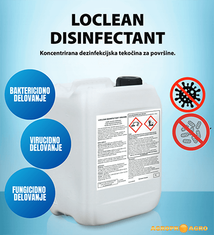 Razkužilo Loclean Disinfectant za razkužilo talnih površin ter opreme