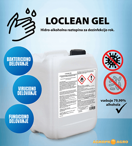 Razkužilo Loclean Disinfectant za razkužilo talnih površin ter opreme